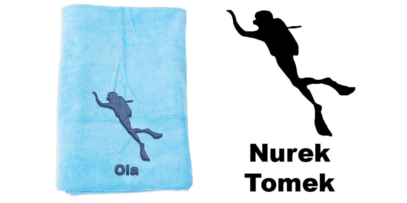 ręcznik szybkoschnący z mikrofibry dla nurka